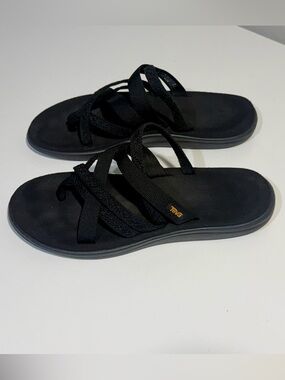 Teva Women’s Black Voya Zillesa Slide Sandals flip flops Size 11
